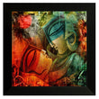 Nobility UV Textured Radha Krishna Wall Art Religious Modern Art Framed Painting