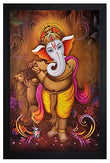 Nobility Ganesha Painting Special Effect Textured Wall Art Framed Paintings