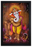 Nobility Ganesha Painting Special Effect Textured Wall Art Framed Paintings