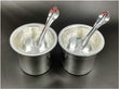 Danglisia Regular Silver Plated Panchpatra Set of 2 Panchapatra and 2 Regular Palli