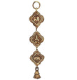 Brass Shree Ganesha Namah Bells Wall Hanging Idol Decorative Showpiece Antique Finish Ganesh Wall Art Decor Statue